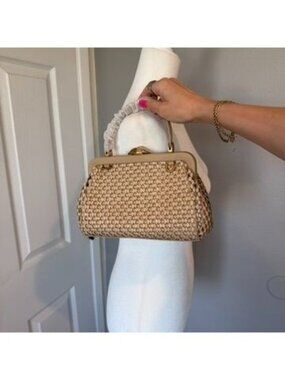 CULT GAIA Zuma Woven Leather Convertible Crossbody Bag NWT